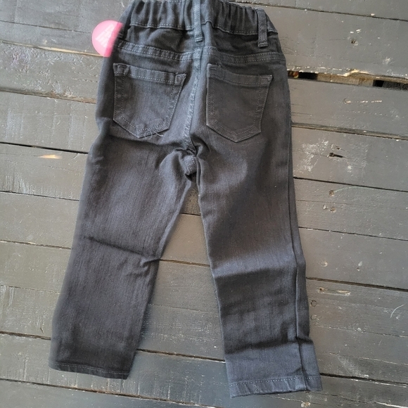 The Children's Place NWT Black Skinny Jeans Denim Toddler Girl 2T - Picture 3 of 3